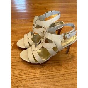 Marc Fisher womens Leather Strappy Heeled Sandals Size 7.5
